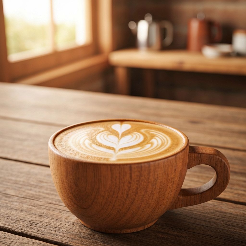 Latte with foam art